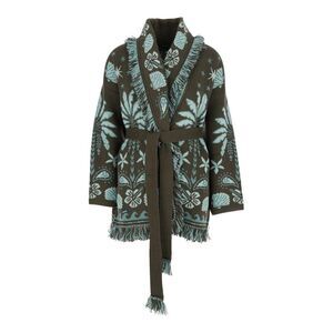 Alanui Women Echoes Of The Island Cardigan Brown Cya